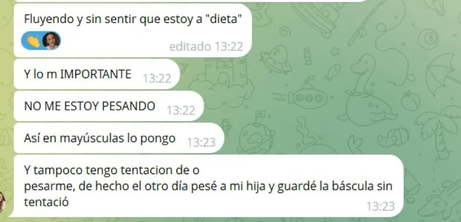 Comentario de clienta